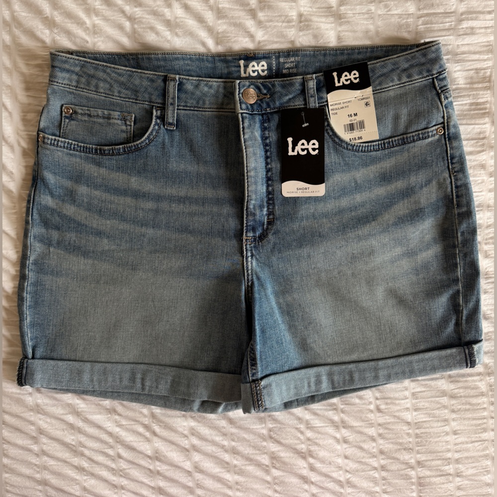 Lee Light Blue Denim Shorts